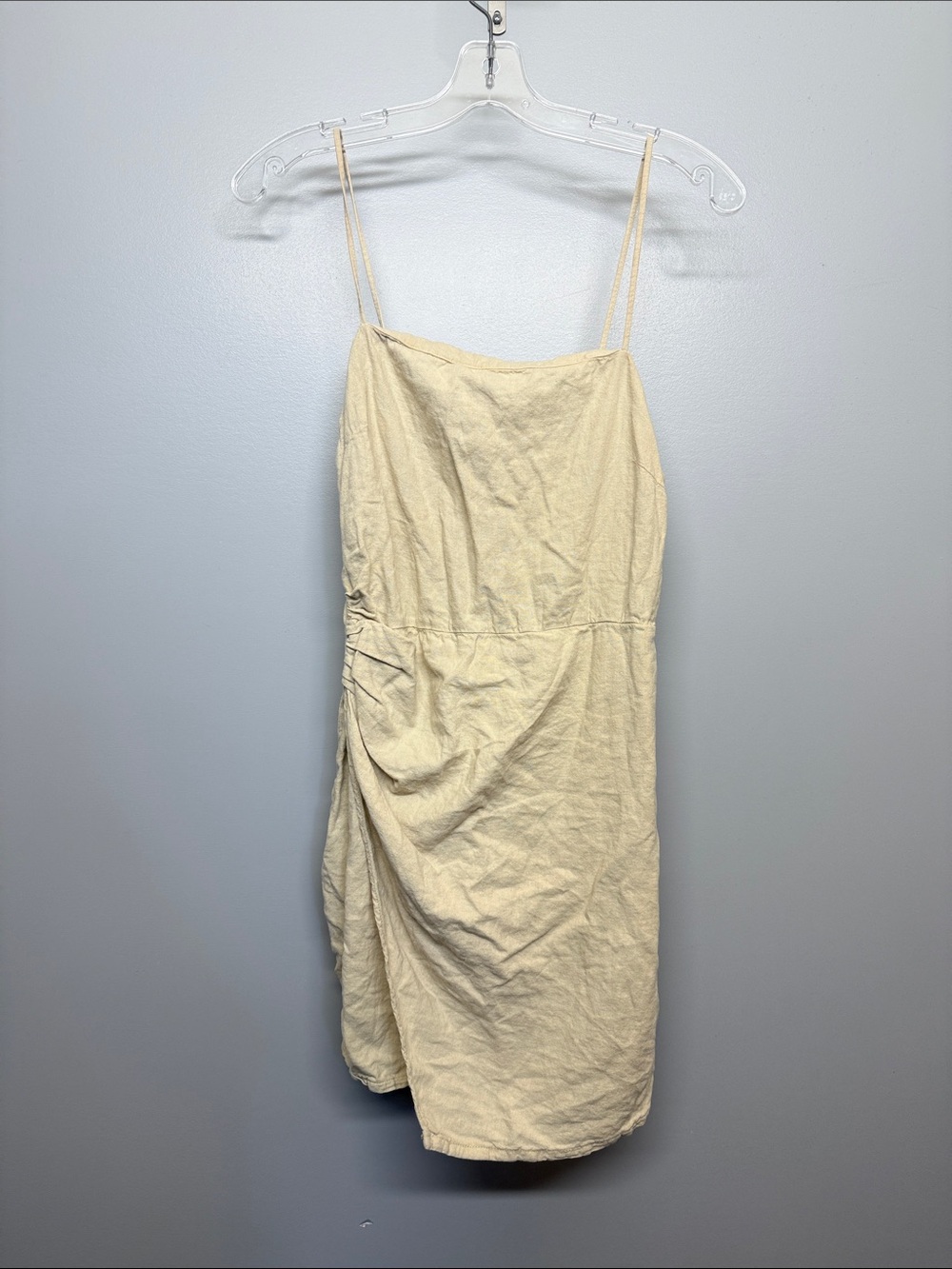 Zara Beige Linen Mini Dress